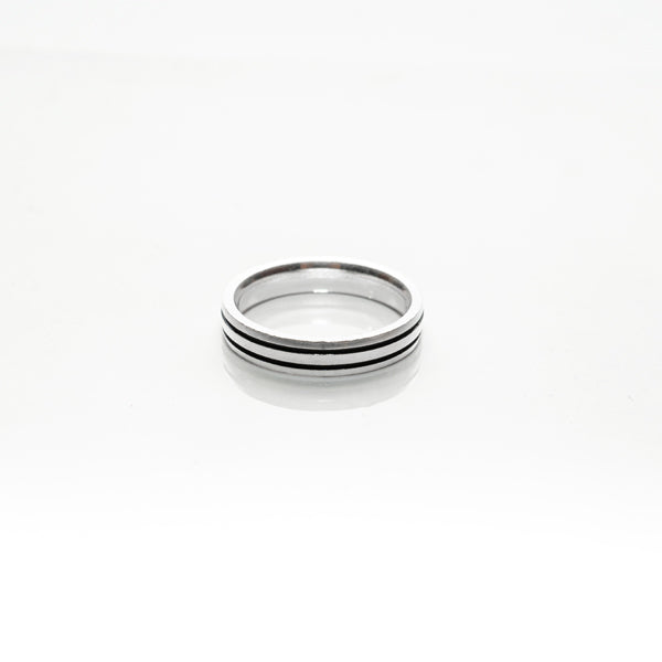 double line band ring