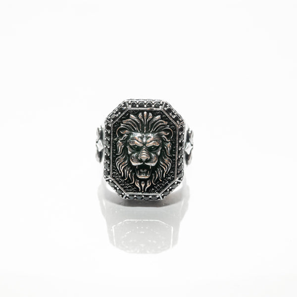 Roar Lion Silver Ring
