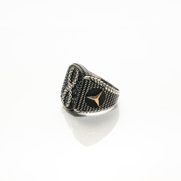 INFINITY TEXTURED SILVER RING