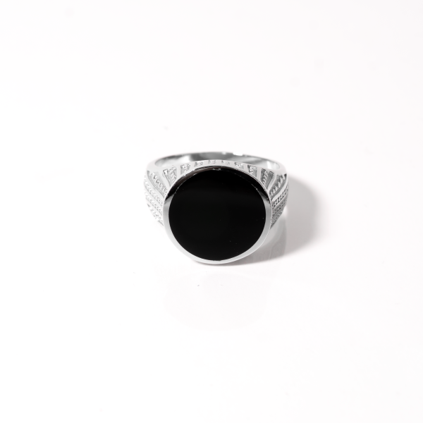 Men’s aura silver ring