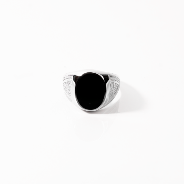 Edge silver ring