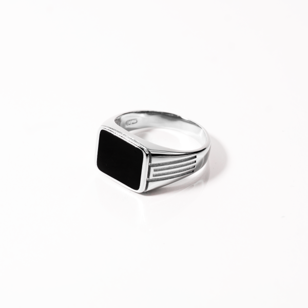Luxe silver ring for him